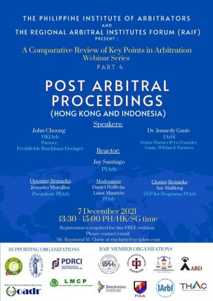 A Comparative Review of Key Points in Arbitration Webinar Series