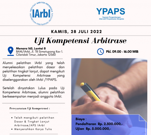 Uji Kompetensi Arbitrase